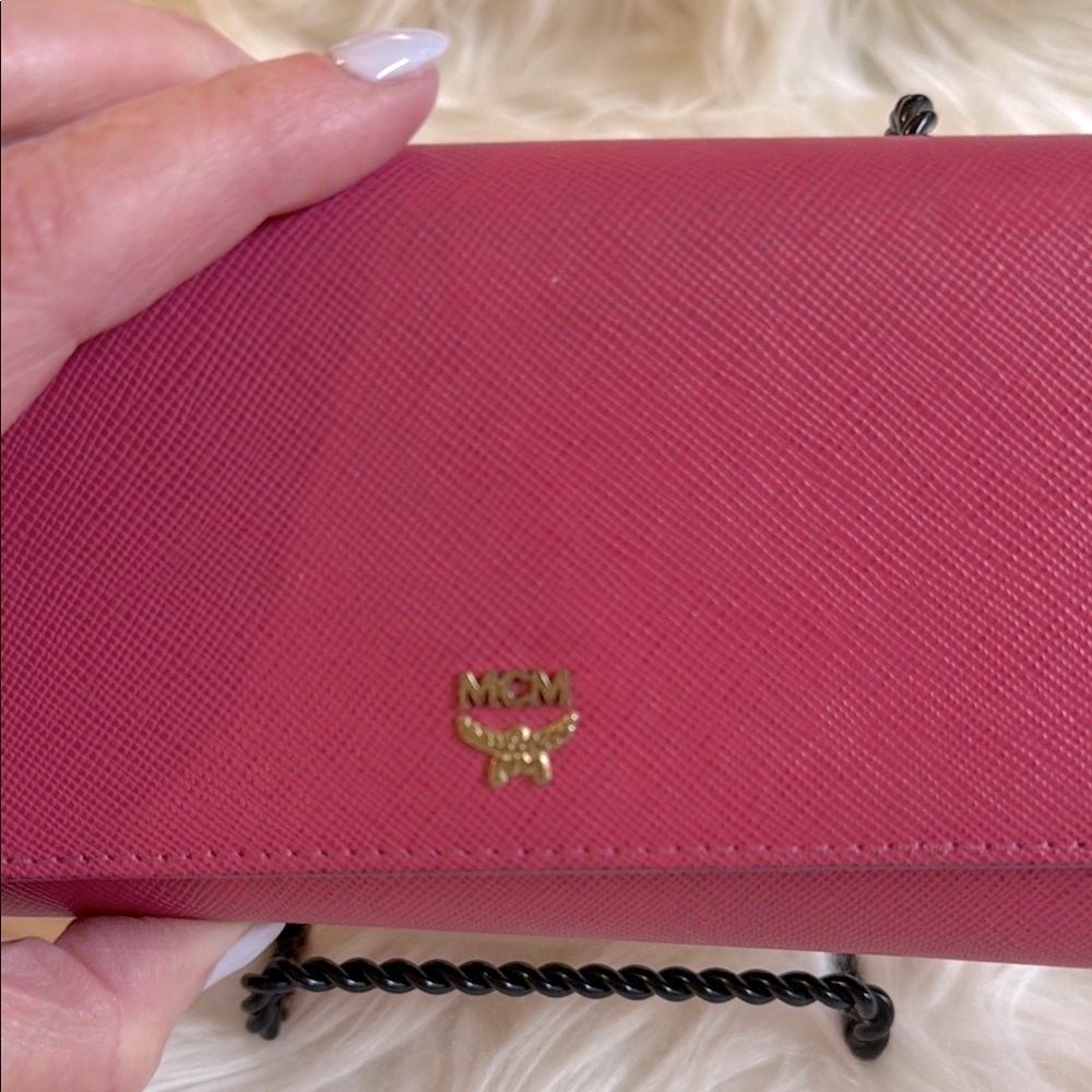 MCM Wallet Pink Women's - Picture 10 of 10